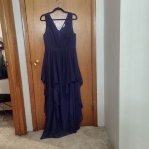 Formal Navy Blue Dress from Lace &Mesh